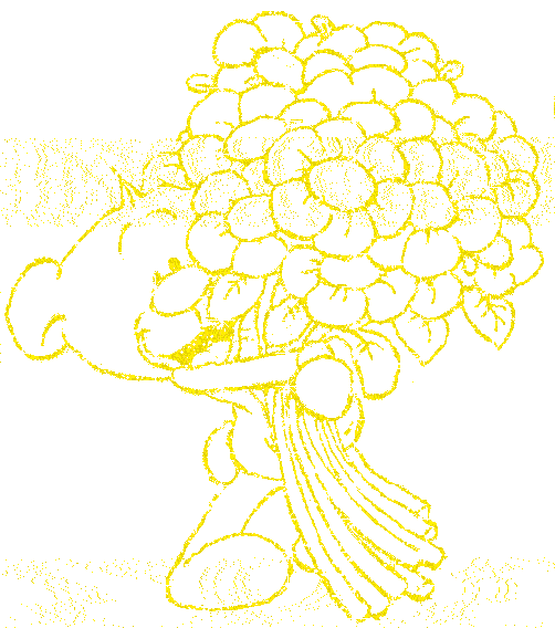 Bear in flowers