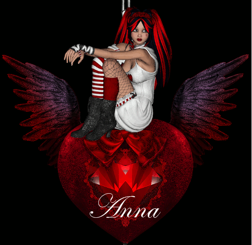 Goth Christmas Ornament ~ Anna
