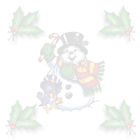 snowman and holly wallpaper