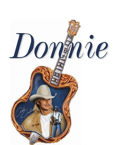 Donnie with Alan Jackson guitar