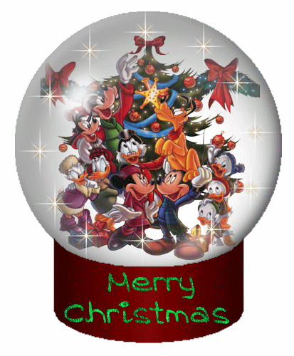 Mickey & Friends Merry Christmas Snowglobe