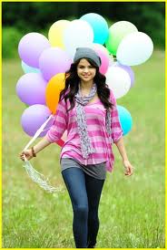Selena Gomez happy