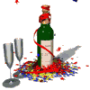 New Year champagne
