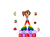 Flashy fruit girl