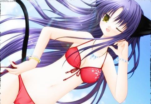 hot anime bikini girl
