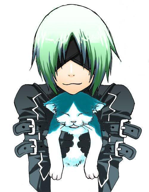 Anime Guy With Cat