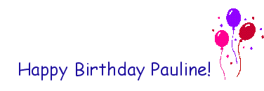 Happy Birthday Pauline!