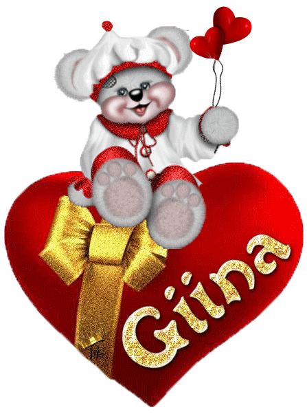 love creddy bear red heart Giina