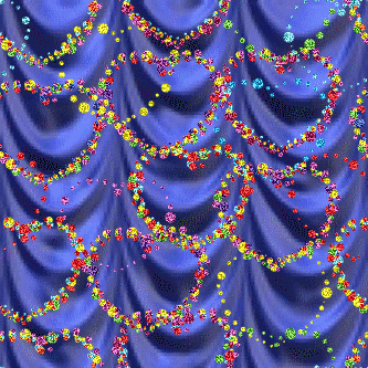 blue curtain glitter heart love background