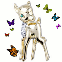 GLISTENING GOLDEN BAMBI