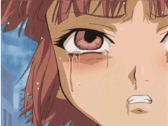 Creepy rolling eye girl