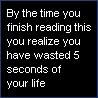 5 seconds