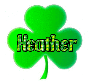 CLOVER WITH THE NAME HEATHER
