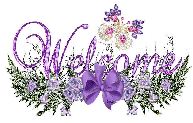 Welcome (in Glitter Text)