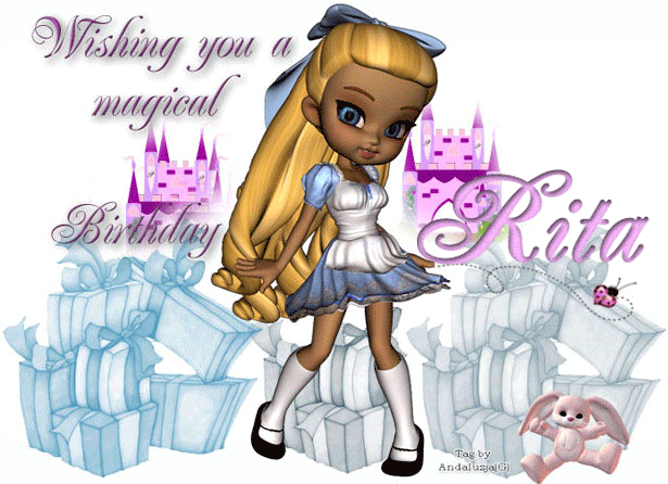 Wishing you a happy birthday-Rita