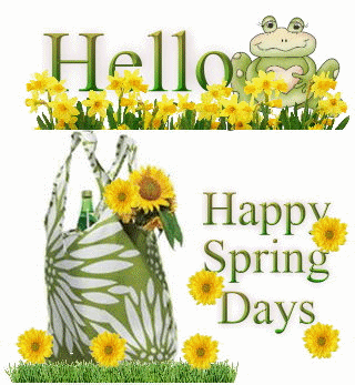 Hello happy spring days