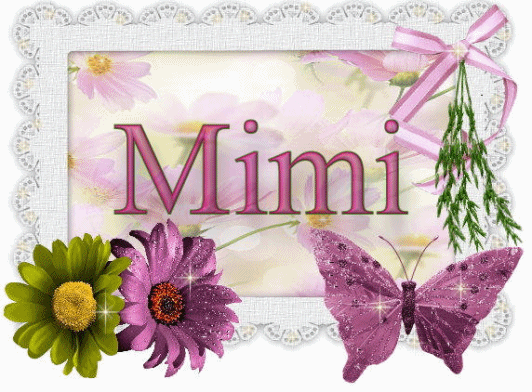 Mimi (in Glitter Text)