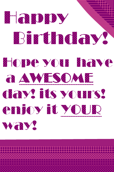 Happy Birthday!