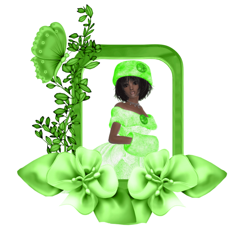 Woman in the picture frame