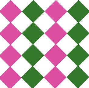 Pink and Green Triangles
