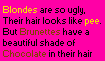blonde vs brunette