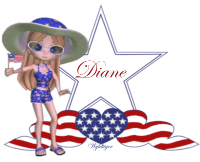 Patriotic girl - Diane