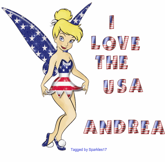 Tinkerbell- I Love the USA - Andrea