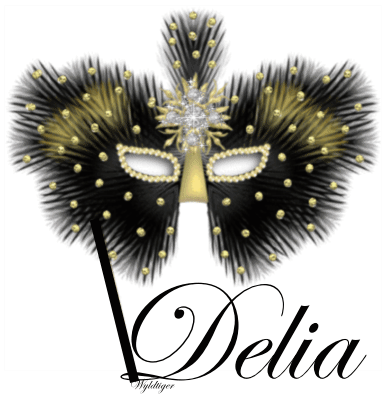 Black and Gold Mask - Delia