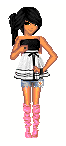 Girl Doll Black and White Babydoll T-Shirt