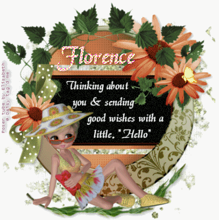 Thinking about you / a lil  Hello...Florence