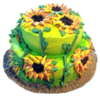 sunflower mini cake