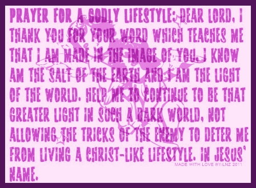 lifestyle prayer