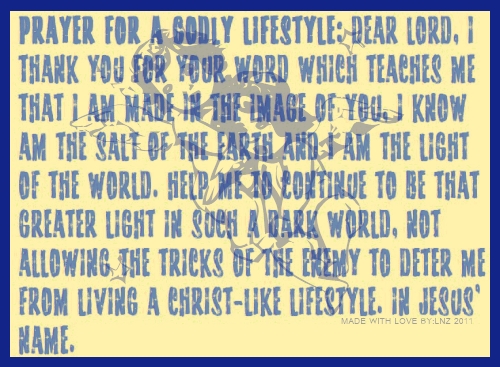 lifestyle prayer