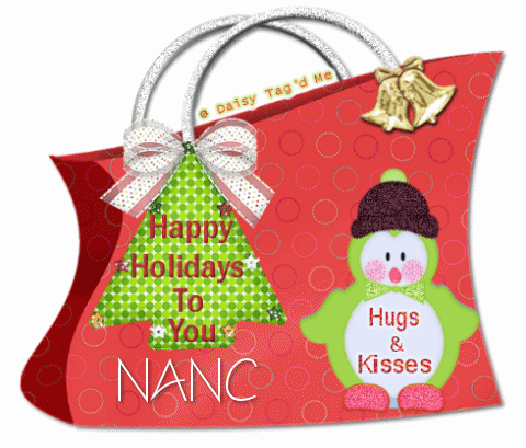 Happy holidays to you. Nanc