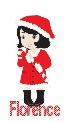 Girl with A Candy cane With Florence