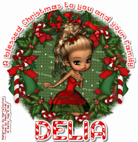 Wishing you a blessed xmas.Delia