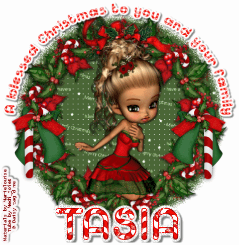 Wishing you a blessed xmas. Tasia