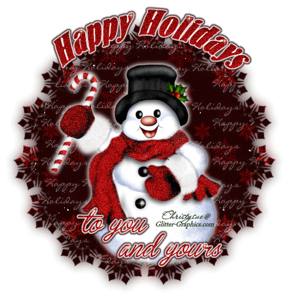 Happy Holidays Snowman