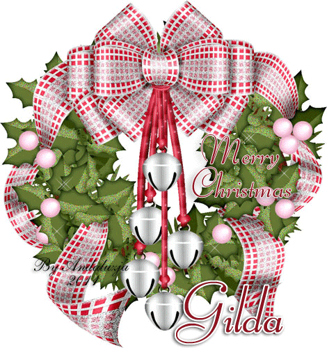 Merry Christmas wreath-Gilda