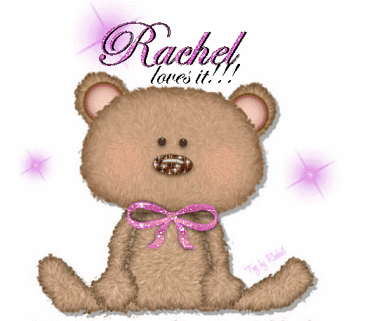 brown bear with rachel loves it