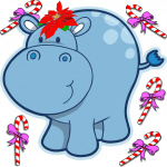 Christmas Hippo
