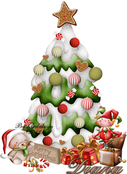 North Pole Tree Merry Christmas-Diana