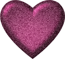 Purple glitter heart