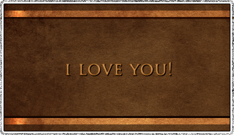 I love you