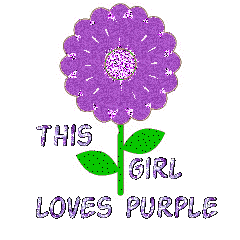 this girl loves purple