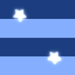Bright Blue Stars and stripes