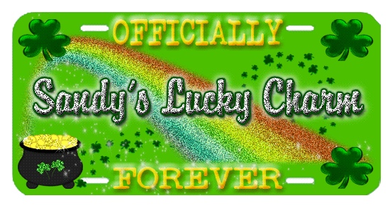 Officially Sandy's Lucky Charm License Plate
