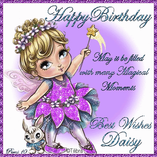 Birthday Greeting - Daisy