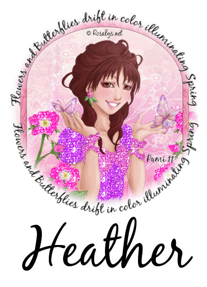 Flowers & Butterflies - Heather
