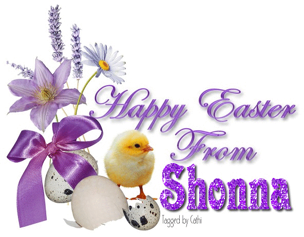 Chick with purple flowers- Shonna